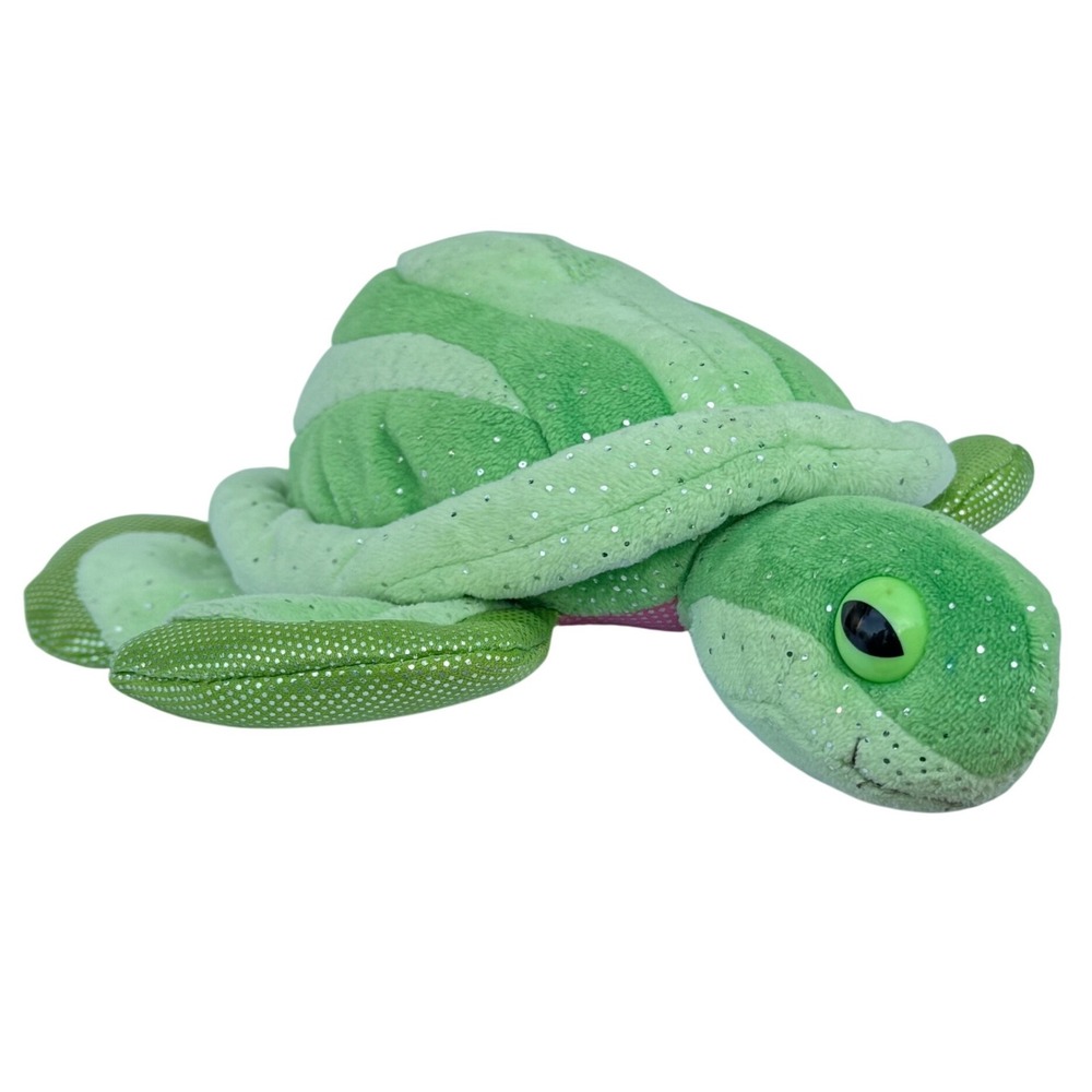 Aurora World Sparkle Tales Green Sea Turtle Plush Toy